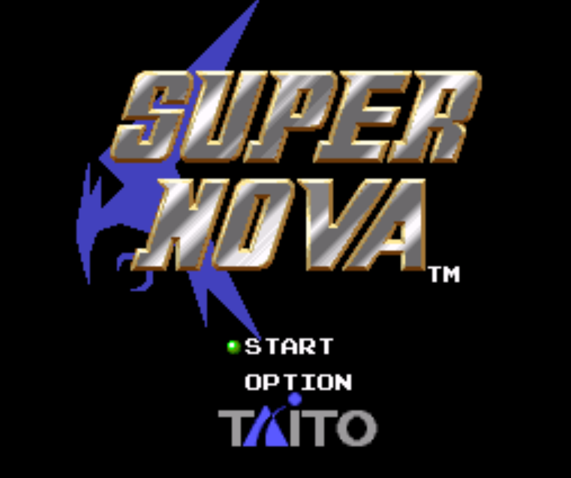 Super Nova Title Screen